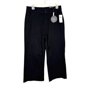 Dollhouse NEW Black Amber Denim Pants High Rise Wide Leg Juniors 13/14 Classic